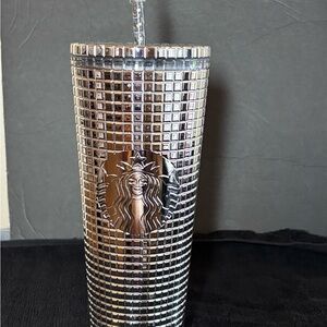 Starbucks Metallic Disco Ball Tumbler